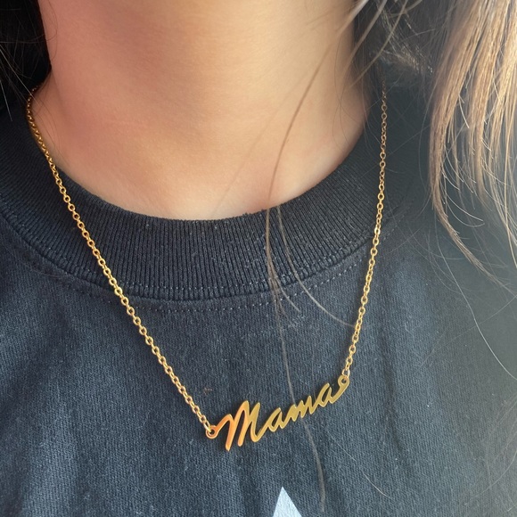 Mama necklace gold and silver - Picture 1 of 5